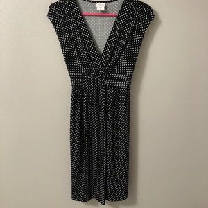 Black and White Maternity and Nursing Dress